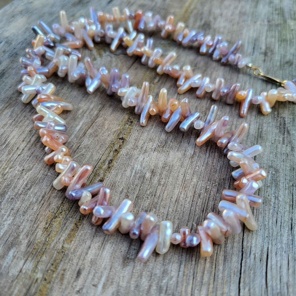 Napier Multicolor Simulated Pearl Long Necklace